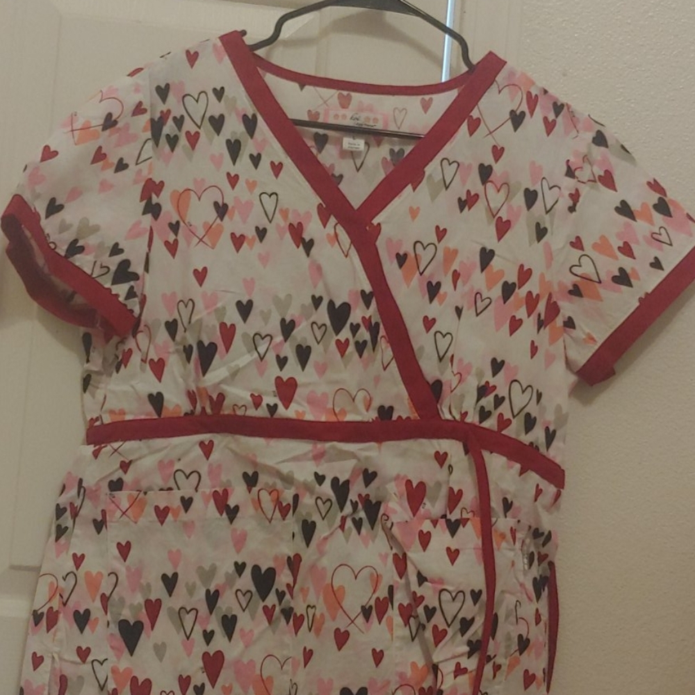 Koi By Kathy Peterson Scrub top